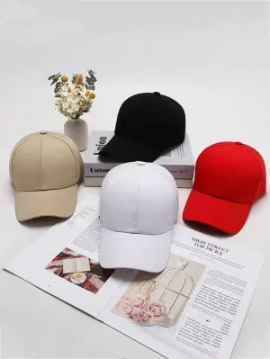 1 Men's Baseball Cap, Keep Stylish And Comfortable Solid Color Men's Baseball Cap For Everyday Life Casual