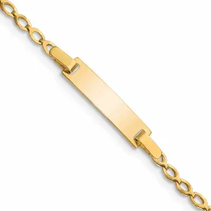 14k Polished Baby ID Bracelet