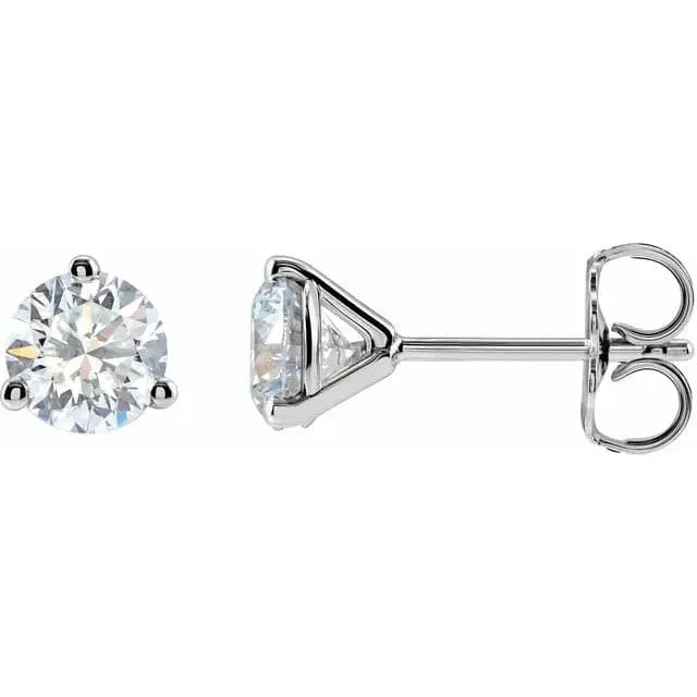 14K White Gold Diamond Studs .25CTW