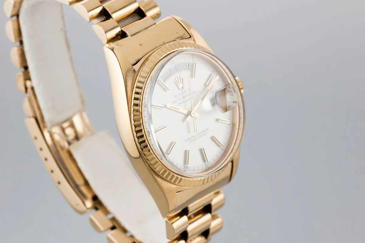 1970 Rolex Day-Date 1803 with White Dial