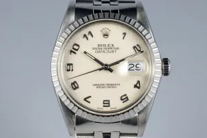 1986 Rolex DateJust 16030 with Cream Computer Dial