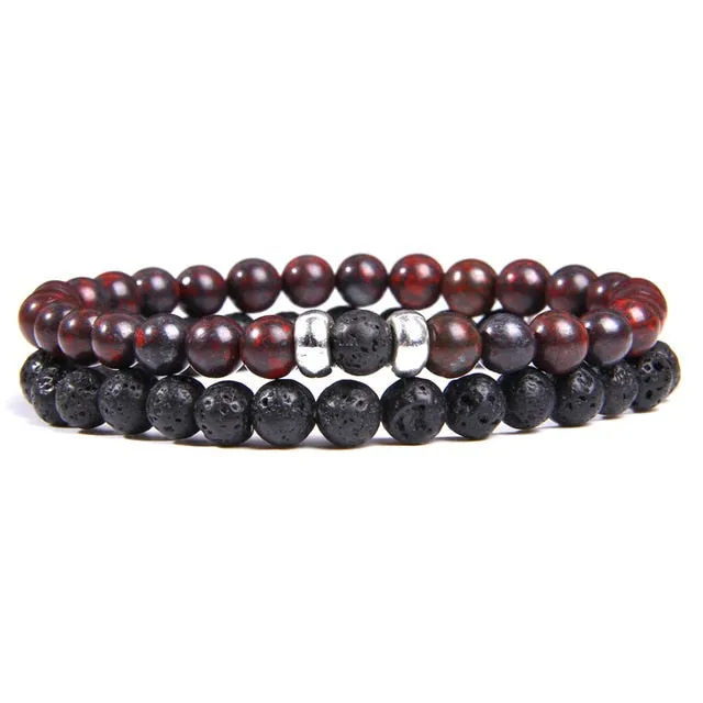 2 layers wood beads Bracelets