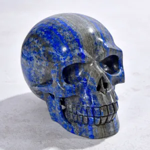 3.3" Natural Lapis Skull Gemstone Carving