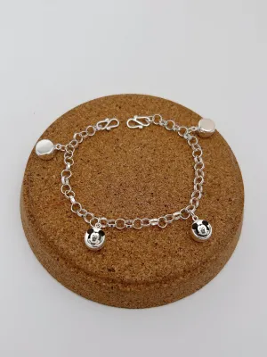 4.0mm Sweet Mickey Bells Baby Anklet / Bracelet