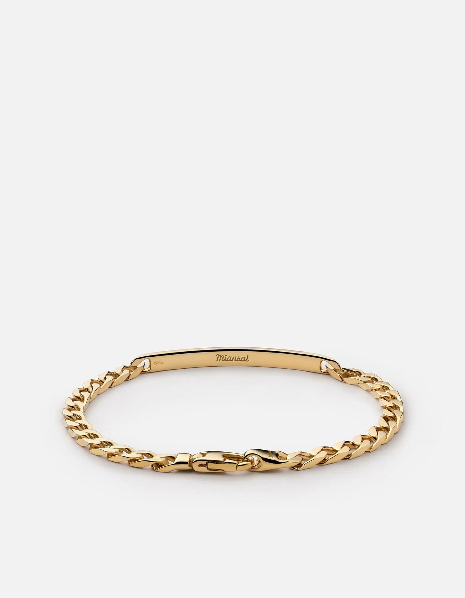 4mm ID Chain Bracelet, Gold Vermeil