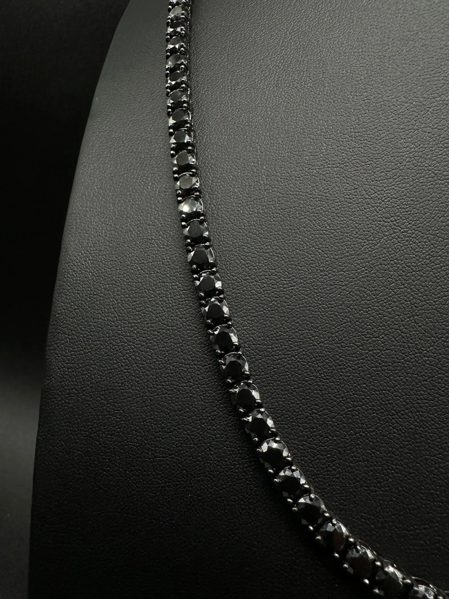 5mm Black Moissanite Tennis Chain