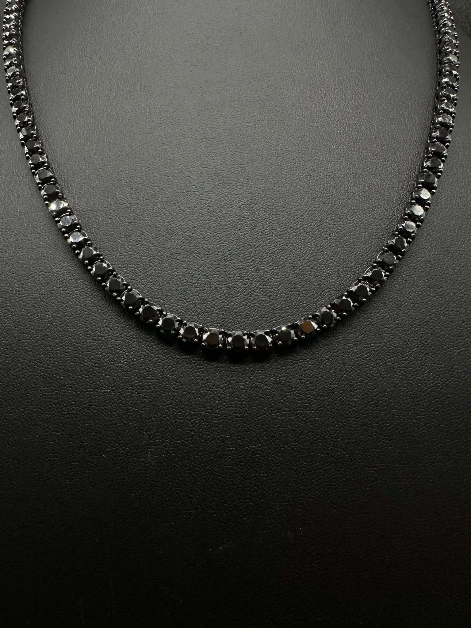 5mm Black Moissanite Tennis Chain