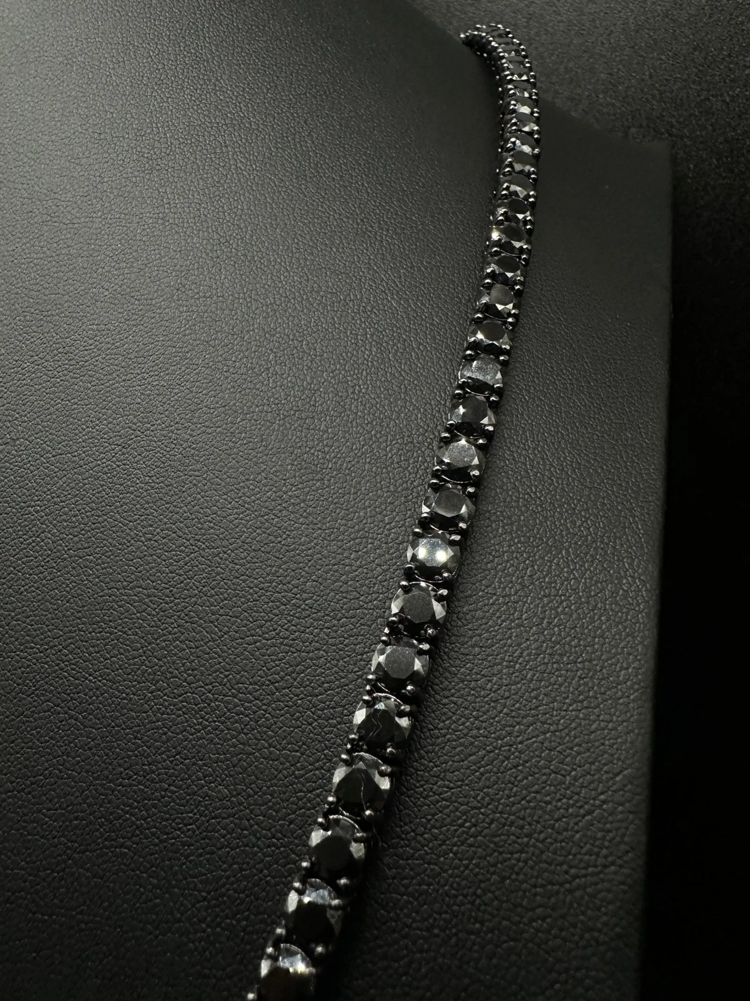 5mm Black Moissanite Tennis Chain