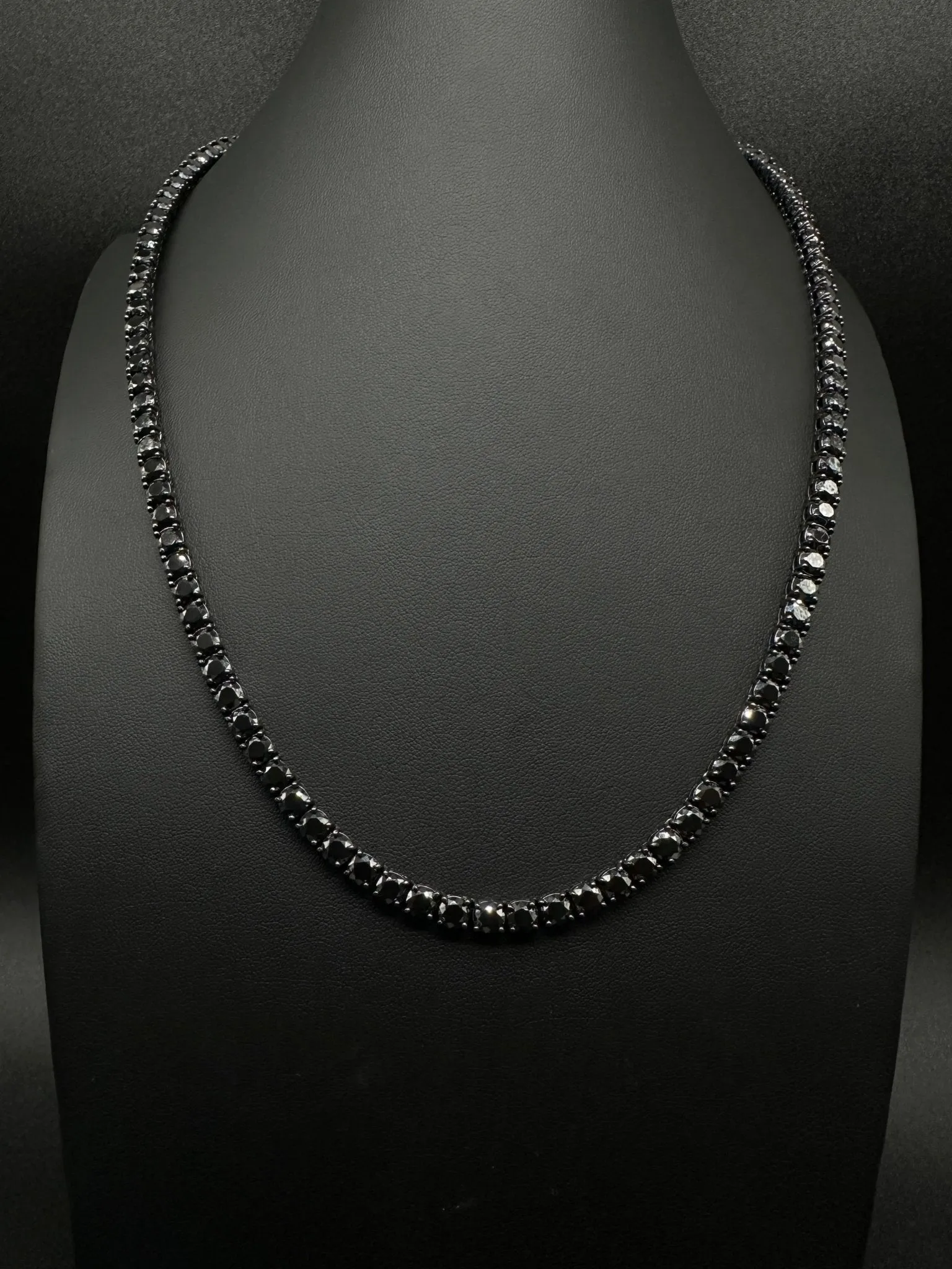 5mm Black Moissanite Tennis Chain