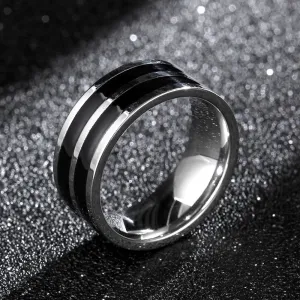 8mm Inner Ball & Outer Flat Double Ring - Stainless Steel