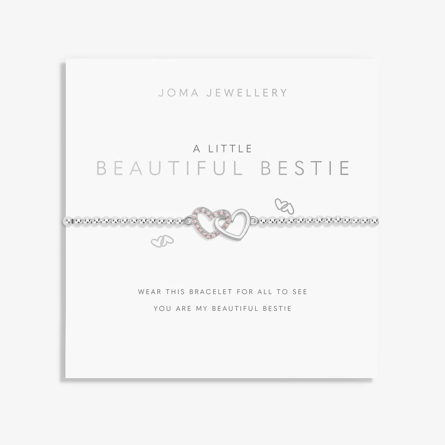 A Little Beautiful Bestie Silver Plated Bracelet 7413