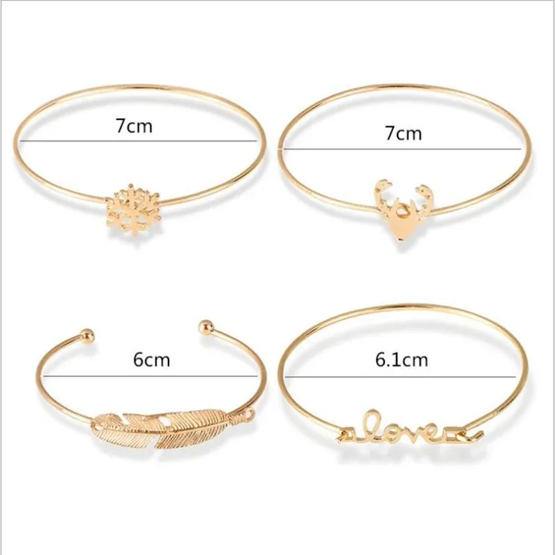 Alluring Deer Bracelet Set of 4