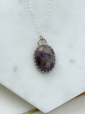 Amethyst and sterling silver necklace