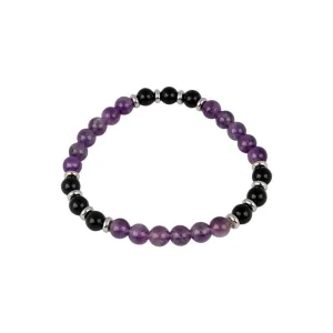 Amethyst Beaded Bracelet