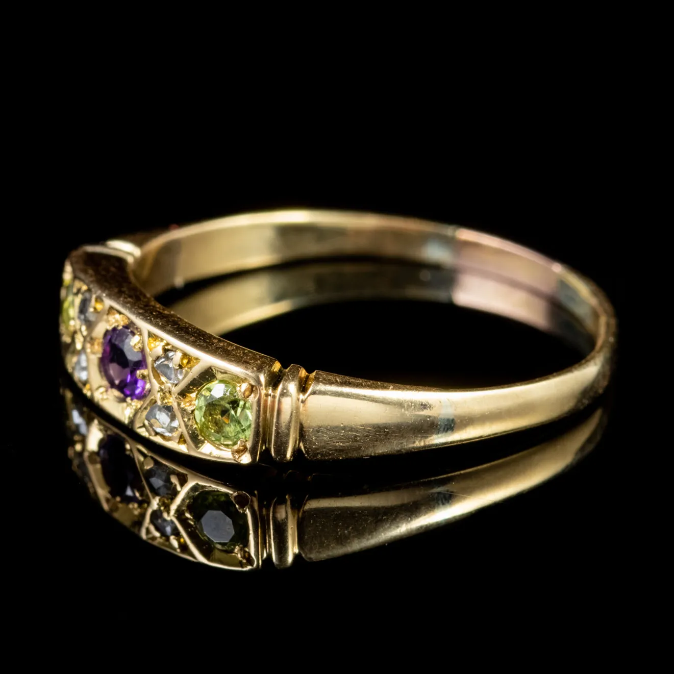 Antique Edwardian 18Ct Gold Suffragette Ring Circa 1915