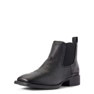 Ariat Booker Ultra Western Ankle Boot (BLACK)