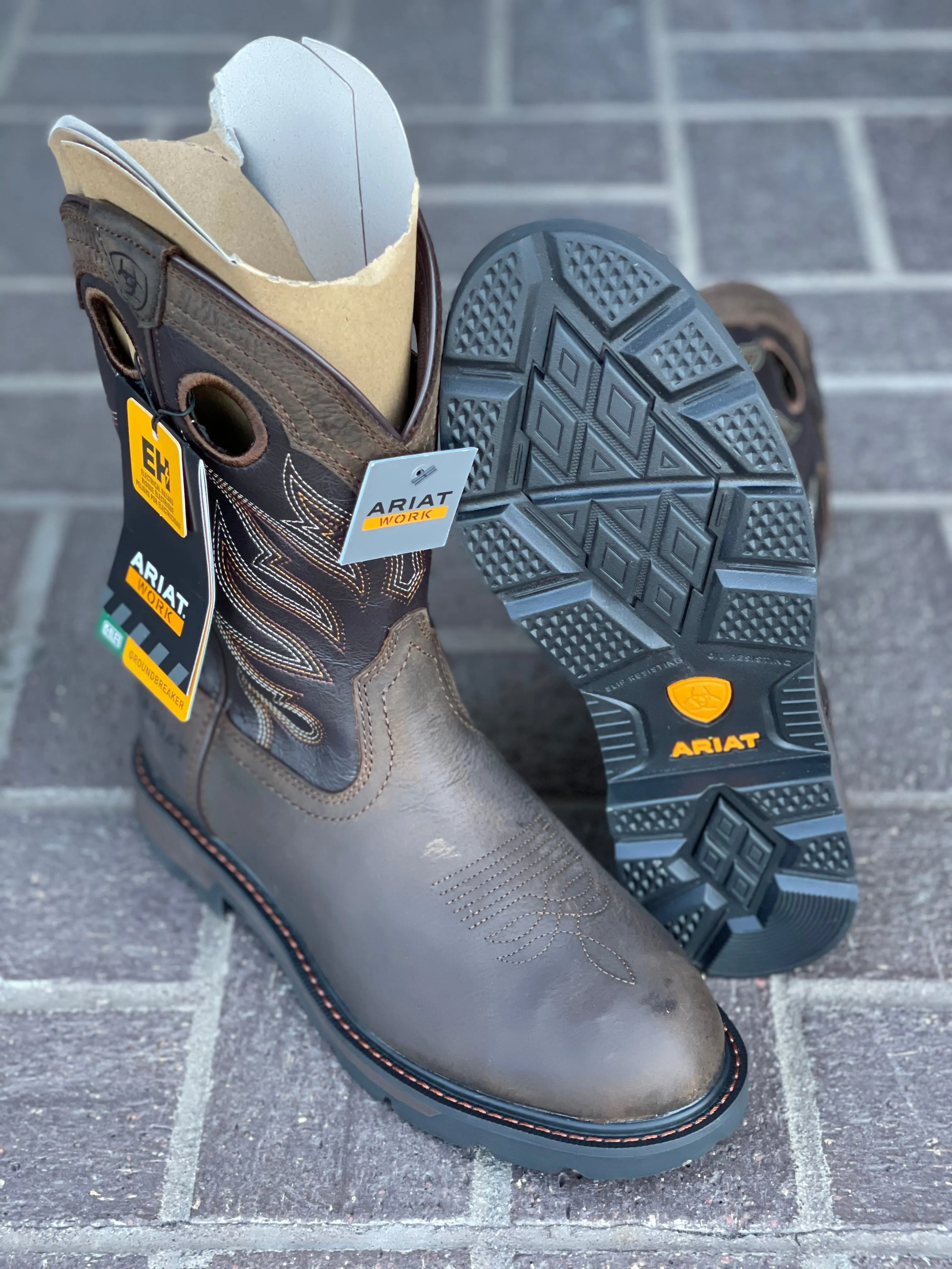 Ariat Groundwork Waterproof Round Toe Work Boot