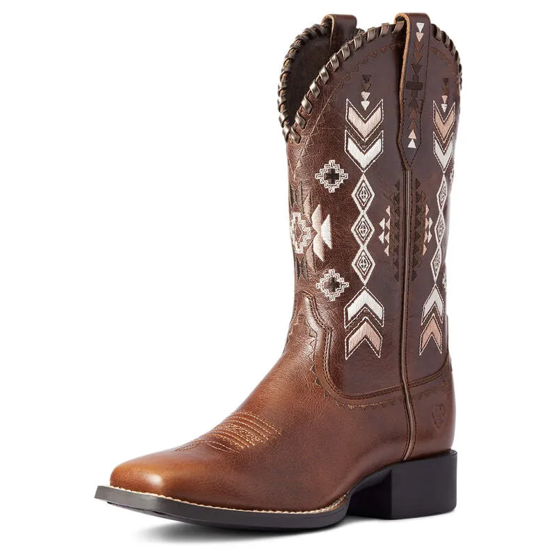 Ariat Women's Round Up Skyler Western Boot - Tan