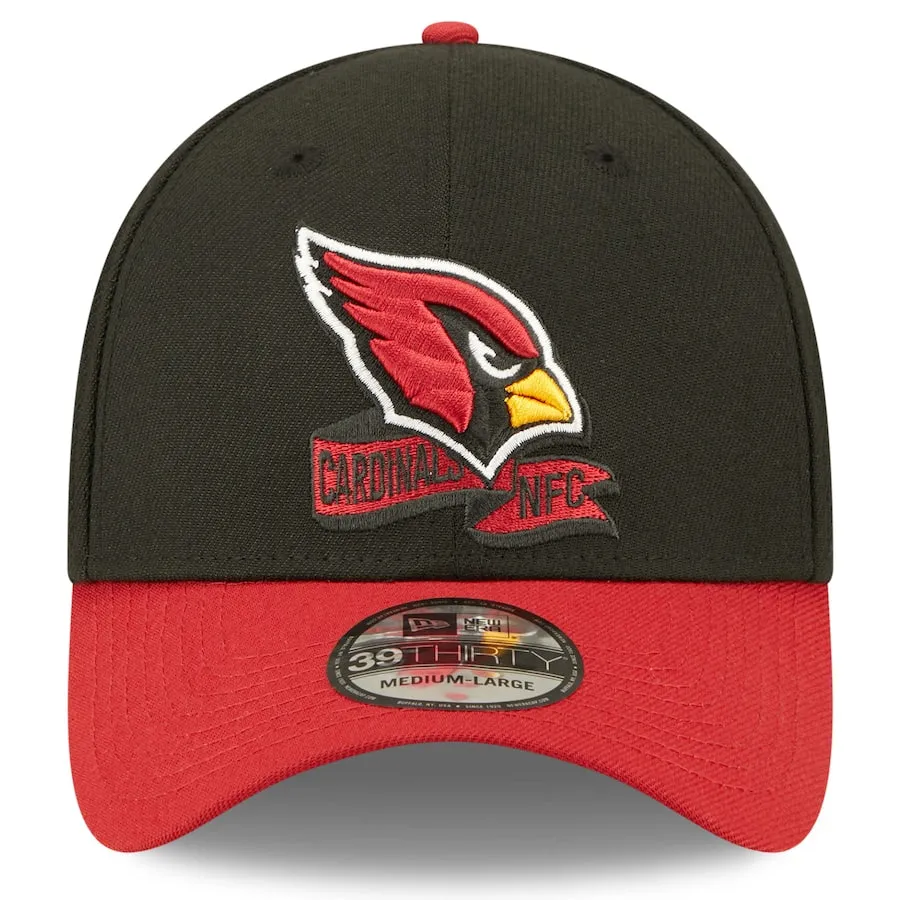 Arizona Cardinals New Era 39THIRTY SEC 2022 Sideline Black Flex Hat