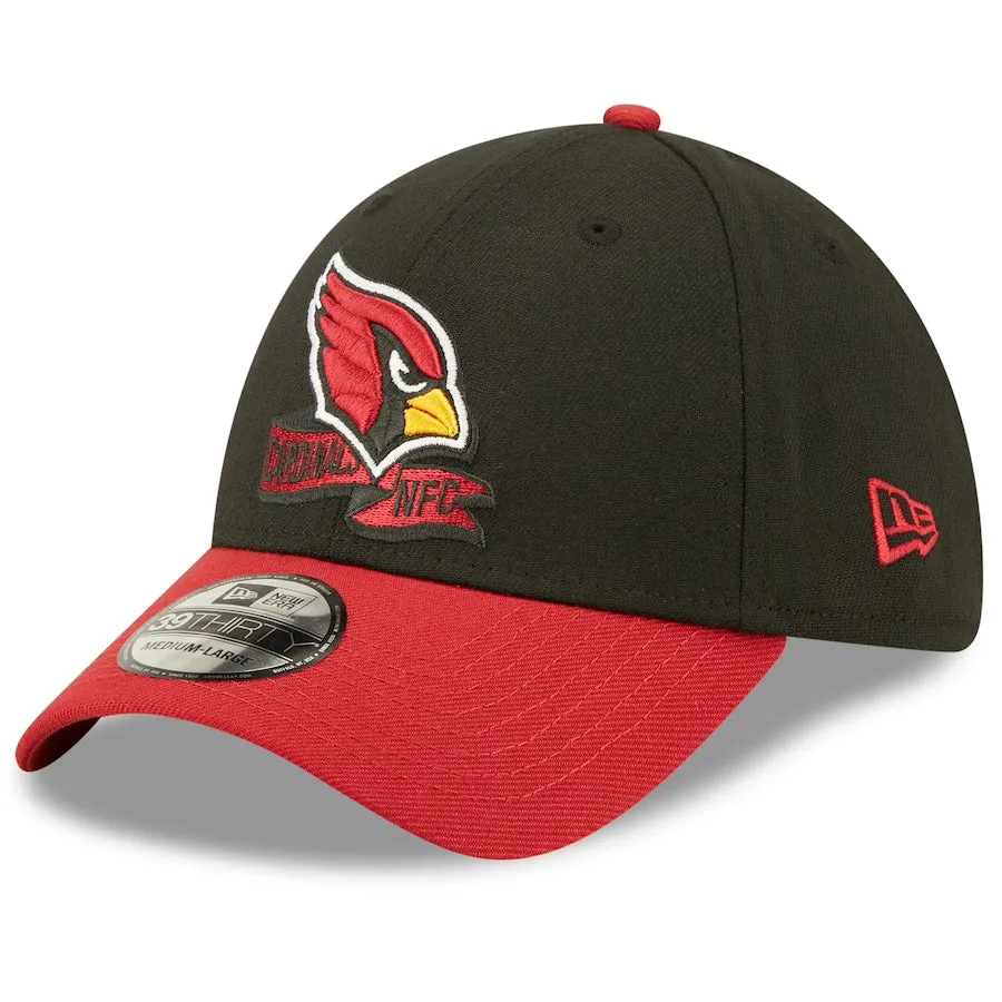 Arizona Cardinals New Era 39THIRTY SEC 2022 Sideline Black Flex Hat