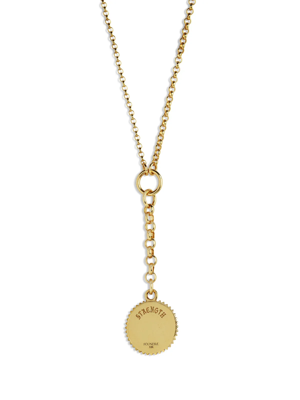 Baby Strength Small Mixed Belcher Yellow Gold Necklace