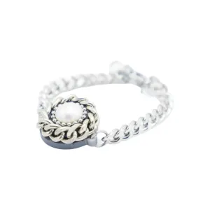 B.E. WHITE PEARL BRACELET