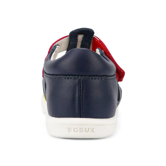 Bobux Step Up US Tidal Navy Multi Closed Toe Sandal 732509