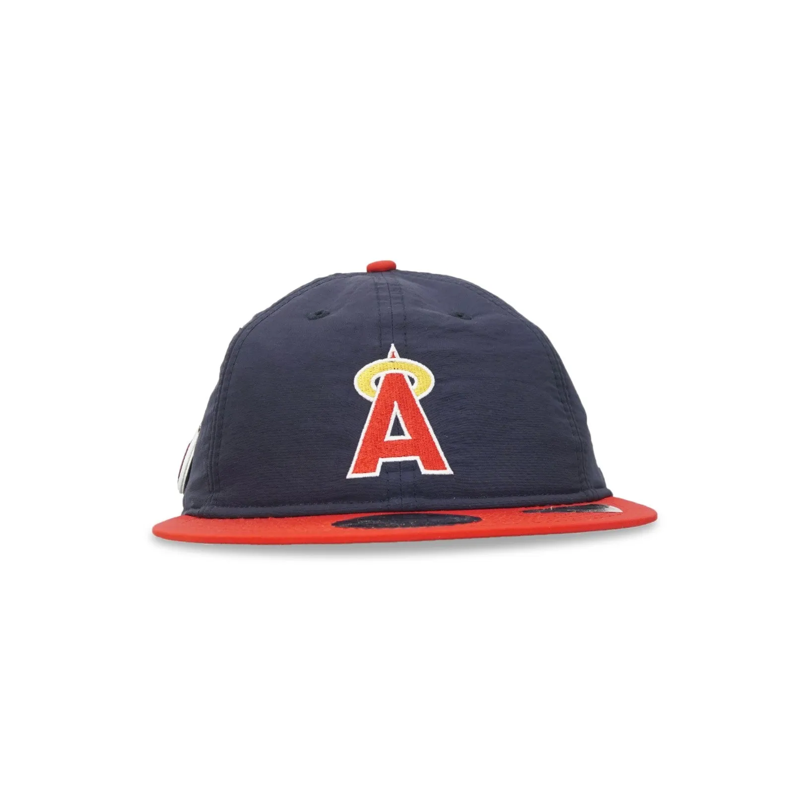 California Angels New Era MLB Team Color Retro Crown Flat Visor Strapback Cap 60597877