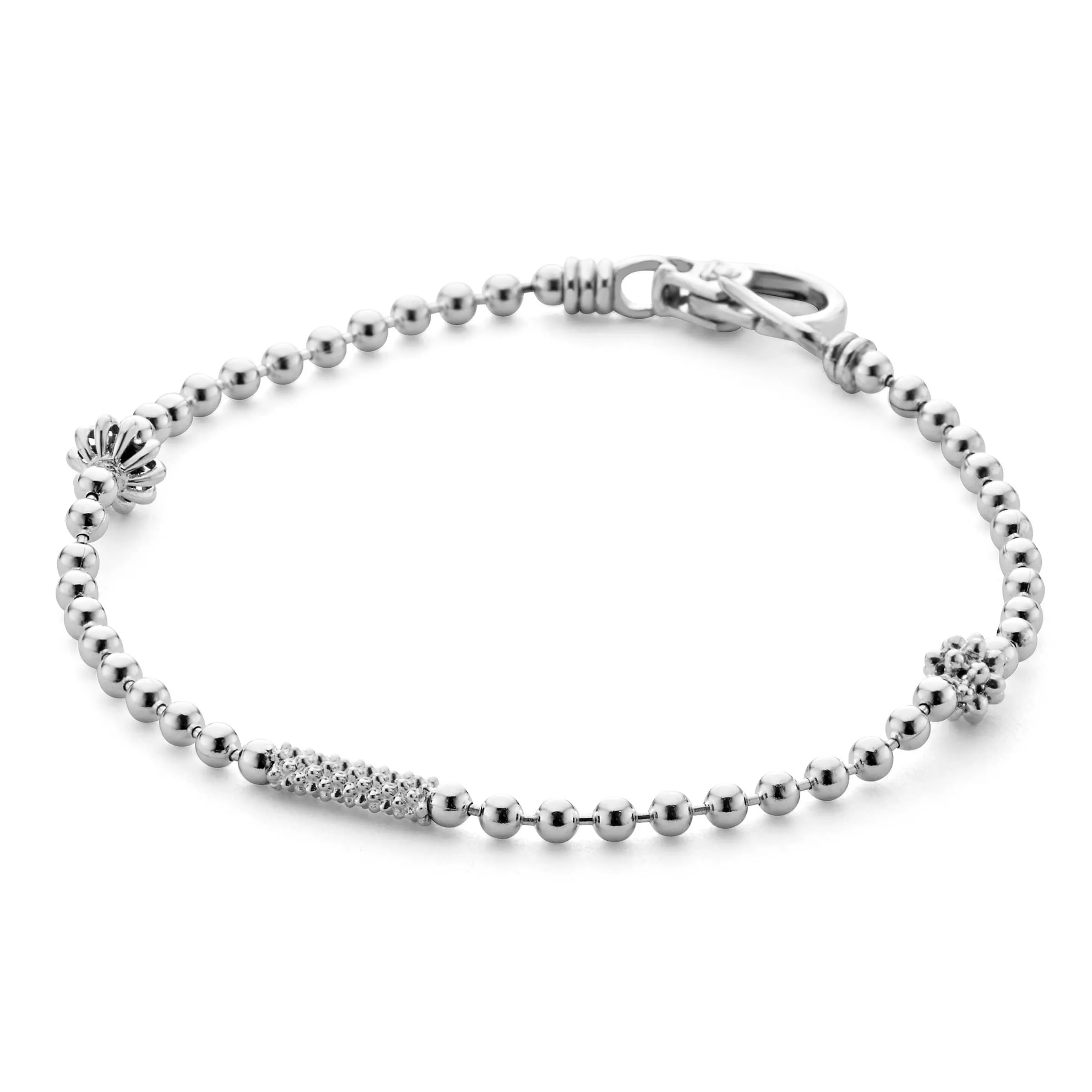 Caviar Icon Silver Caviar Beaded Bracelet