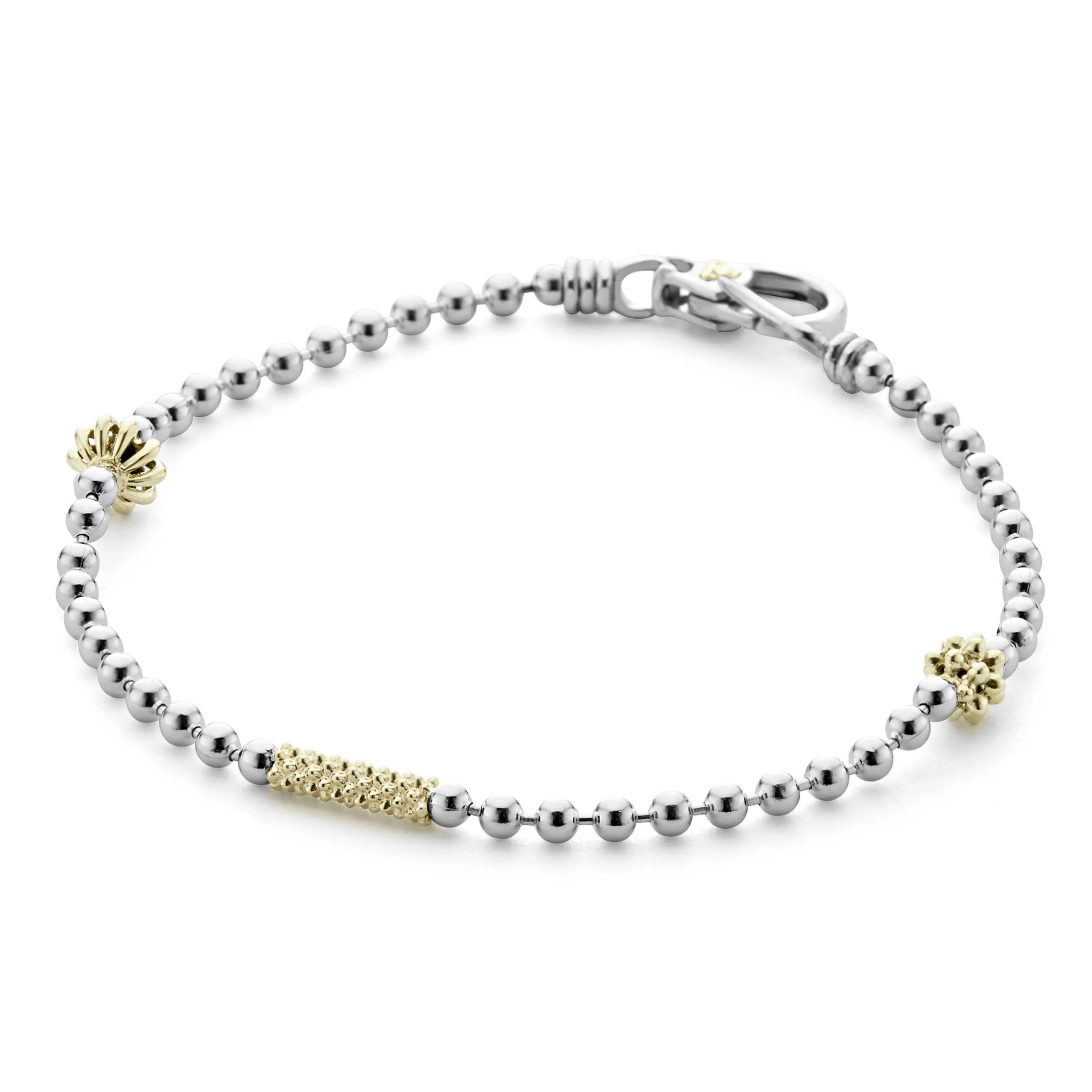 Caviar Icon Two-Tone Caviar Beaded Bracelet