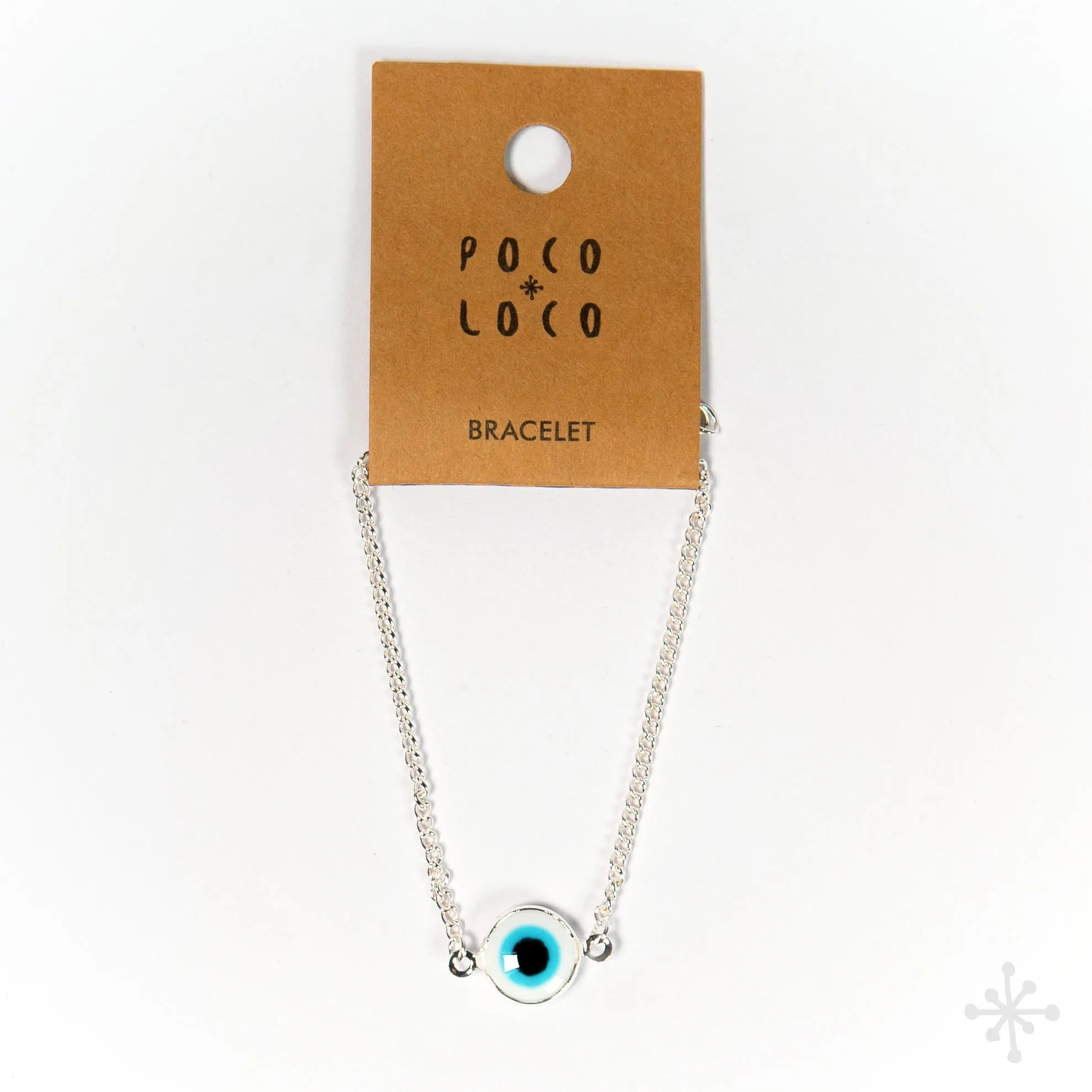 Chain Bracelet Silver - Single Evil Eye