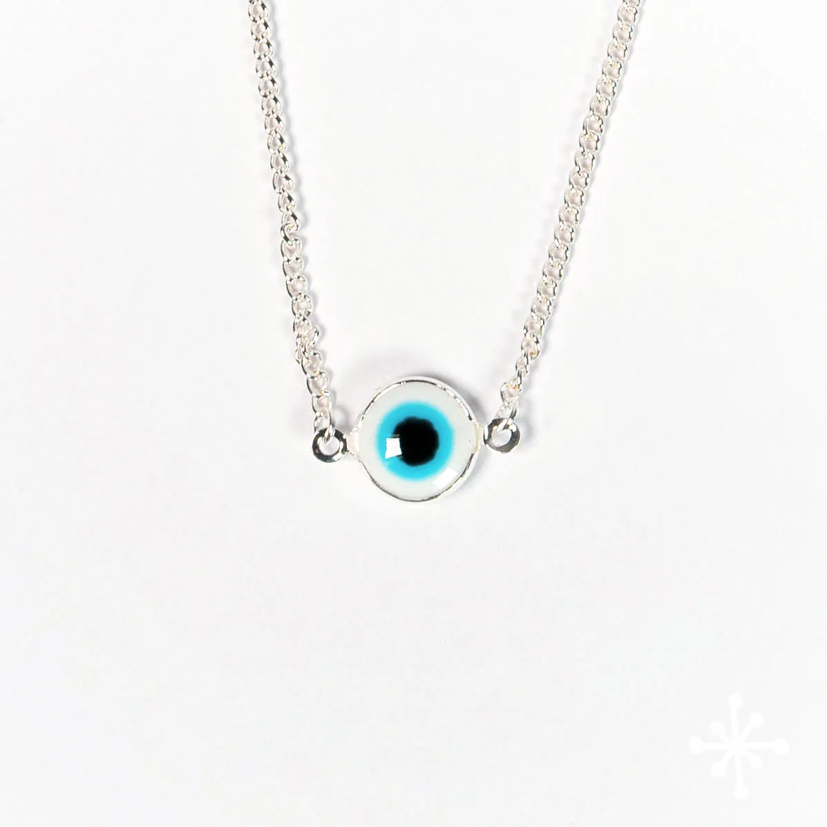 Chain Bracelet Silver - Single Evil Eye