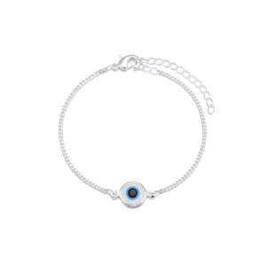 Chain Bracelet Silver - Single Evil Eye