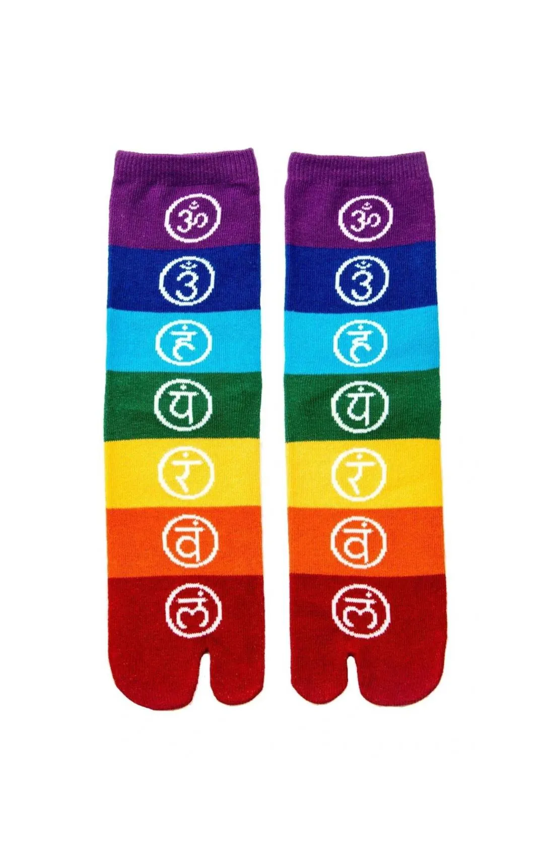 Chakra Balance Tabi Yoga Socks