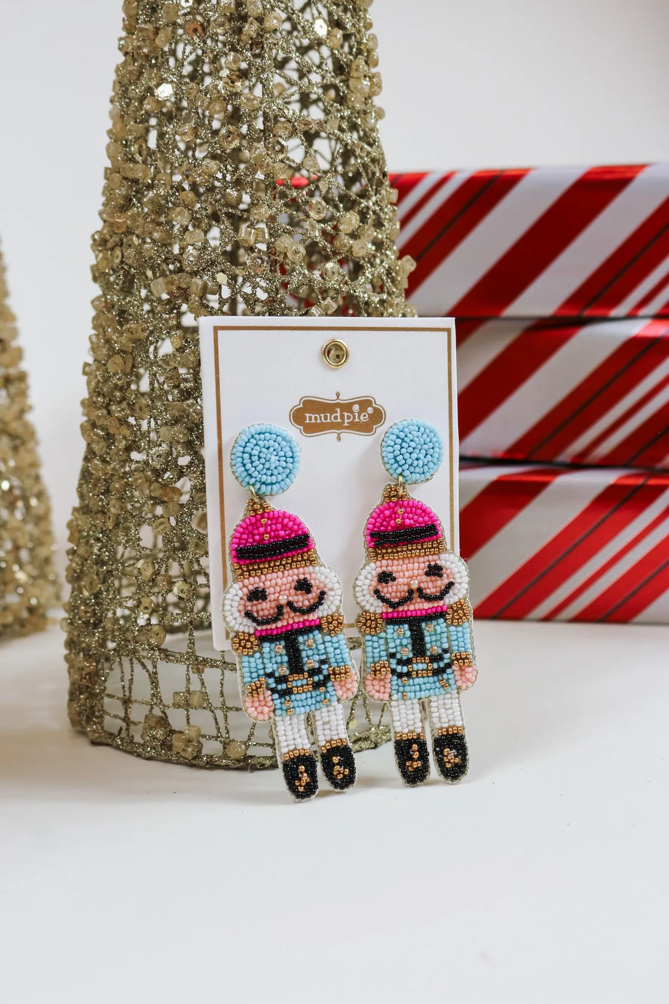 Christmas Holiday Beaded Earrings -3 Styles