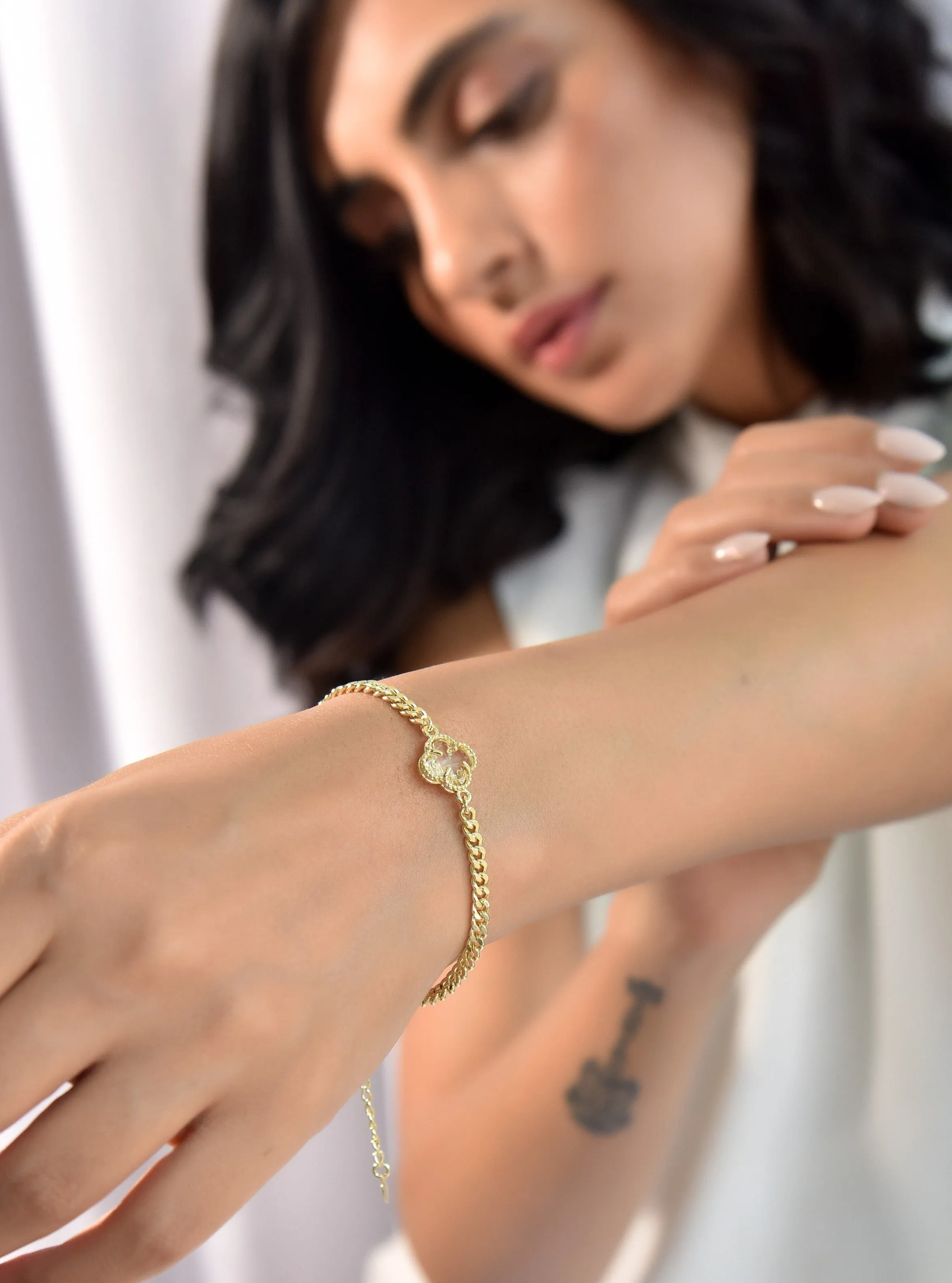 Clover Goodluck Charm Bracelet