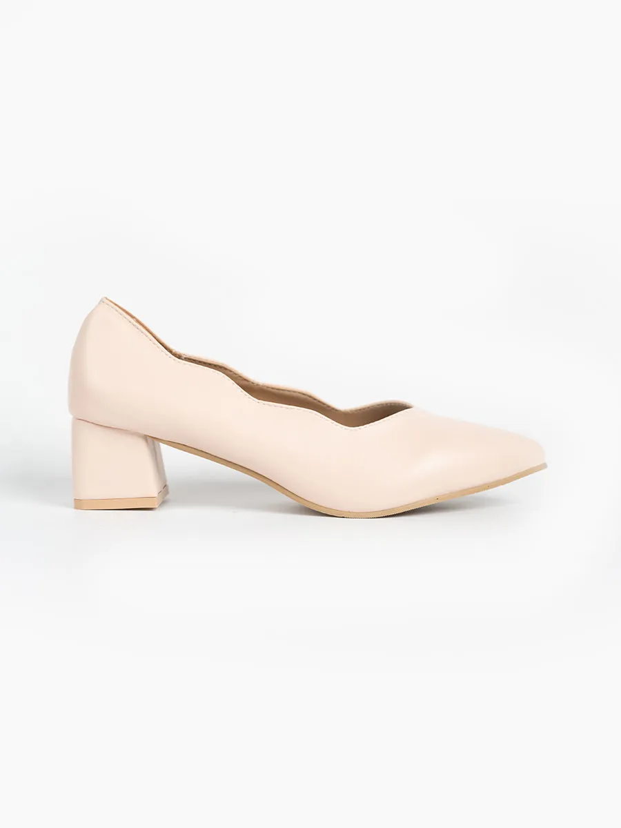 Clover Scallop Pointed Heels