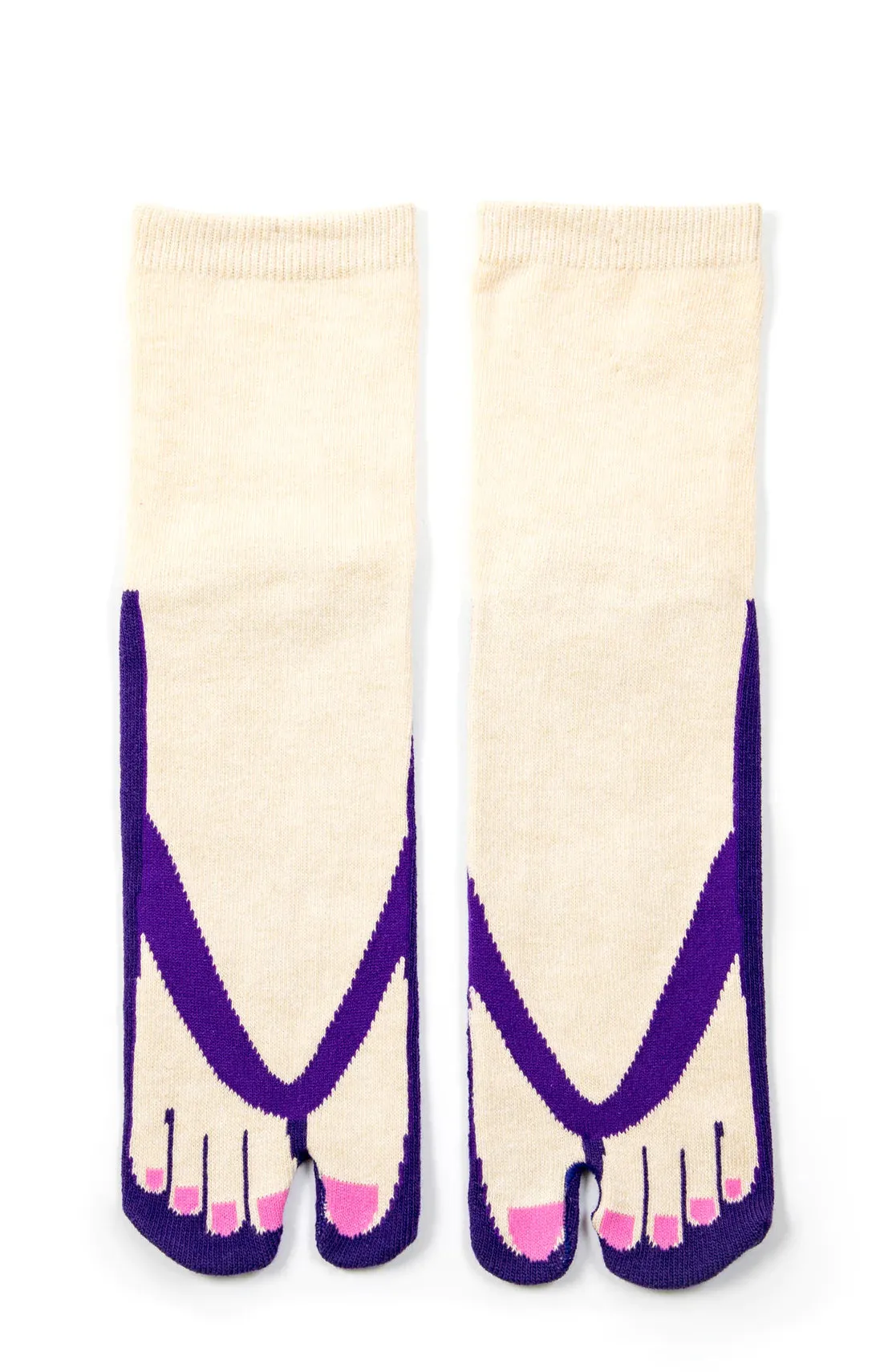 Color Pedicure Tabi Sandal Socks