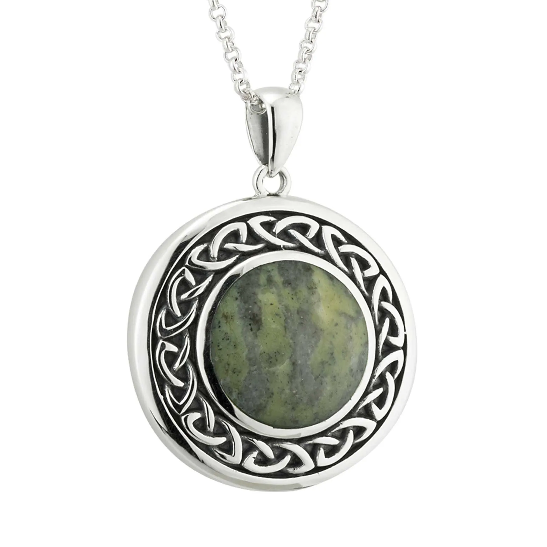 Connemara Marble Celtic Knot Necklace