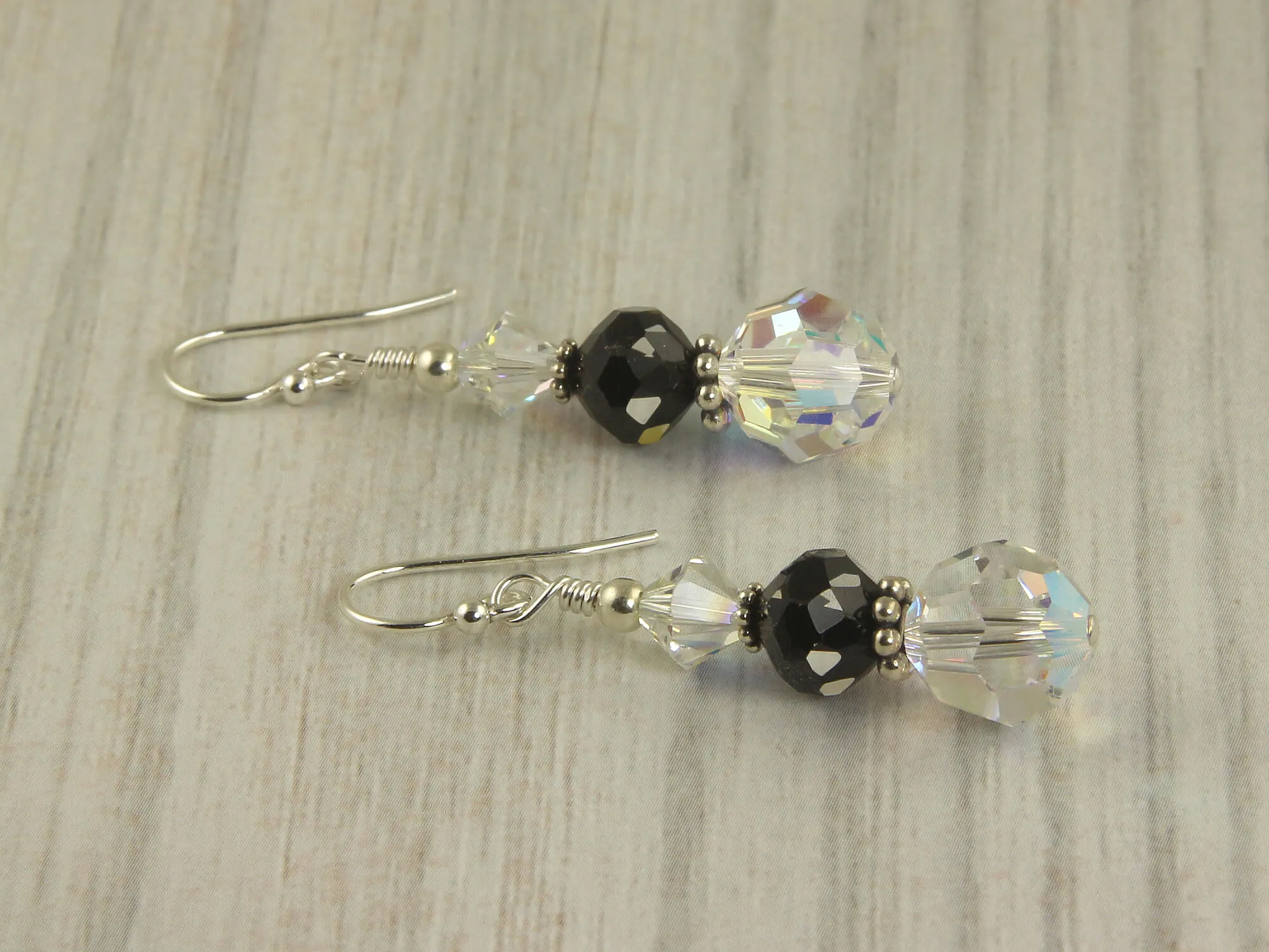 Cosmic Crystal Drop Beaded Earrings