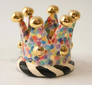 Crown Candleholder in Confetti