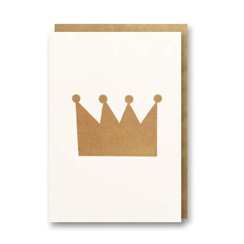 Crown Mini Greeting Card