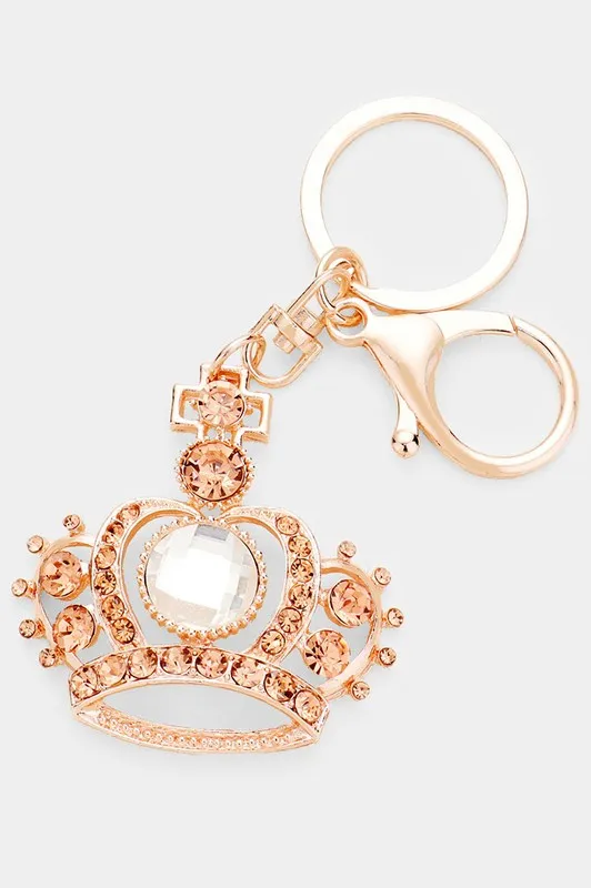 Crystal Crown Key Chain