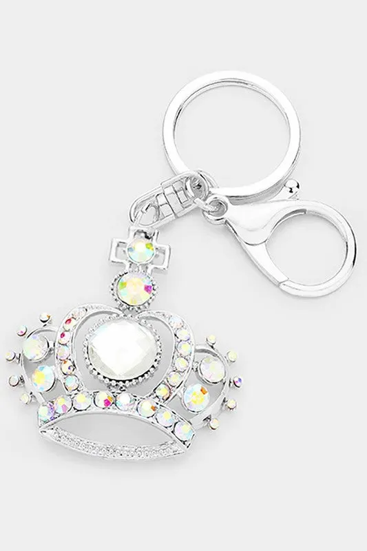 Crystal Crown Key Chain