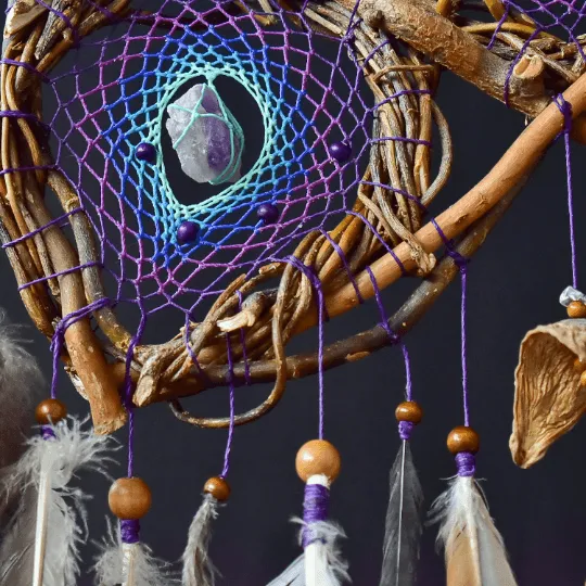 Crystal decor for bedroom Native dream catcher Wall hanging bohemian