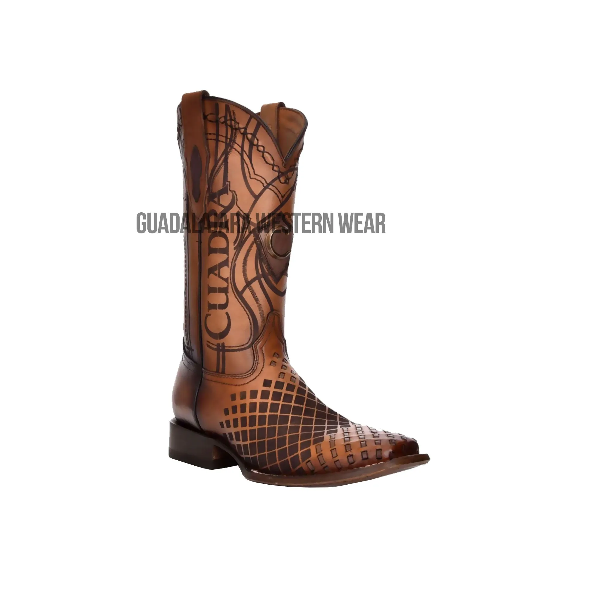 Cuadra Honey Sillero Wide Square Toe Cowboy Boot