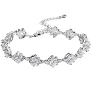 Daisy Art Deco Crystal Bracelet