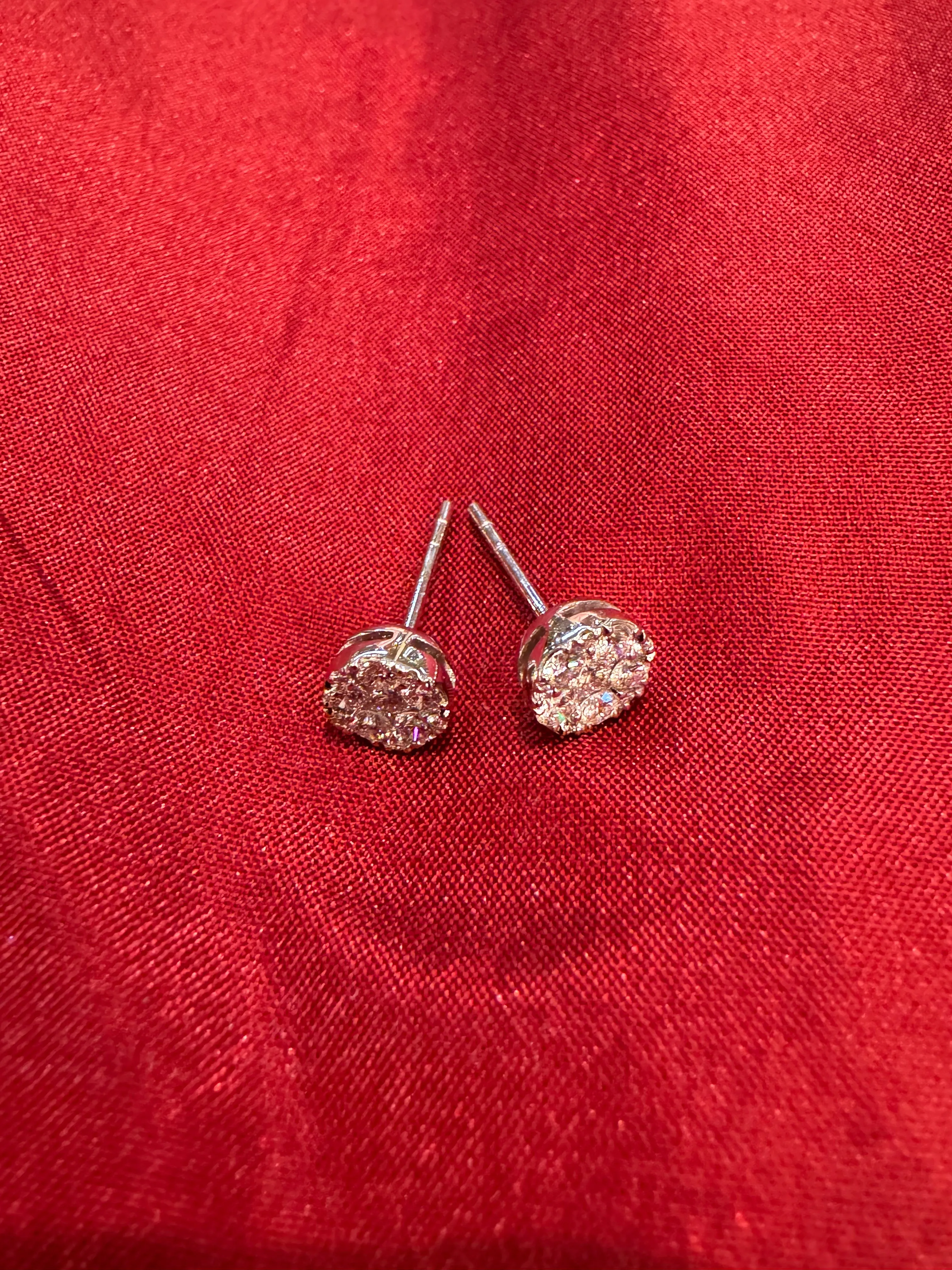 Diamond Custer Post Earrings