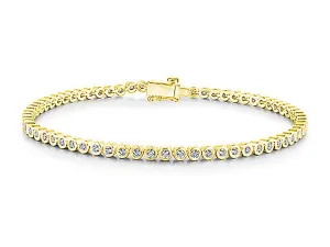 Diamond Tennis Bracelet in Yellow Gold