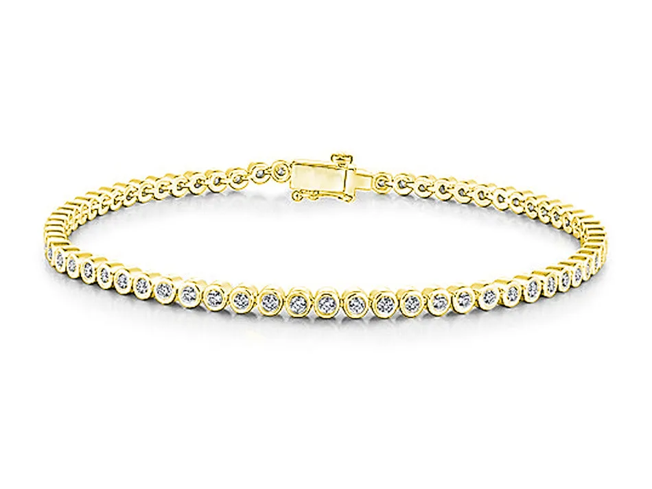 Diamond Tennis Bracelet in Yellow Gold